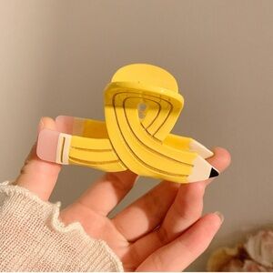 2/$30🌵 Pencil Claw Clip Hair Accessory Acrylic Teacher Student School NEW